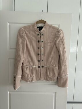 Marc Jacobs Light Blush Buttoned Military-Style Jacket